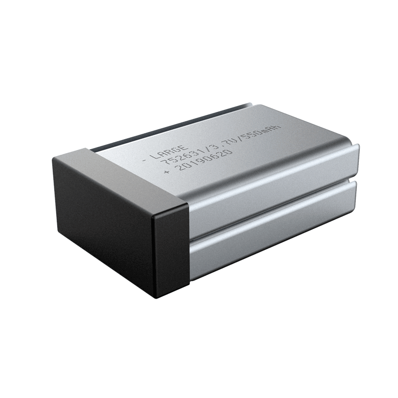 7.4V 550mAh 752631 手持測試儀聚合物鋰電池，鈷酸鋰材料