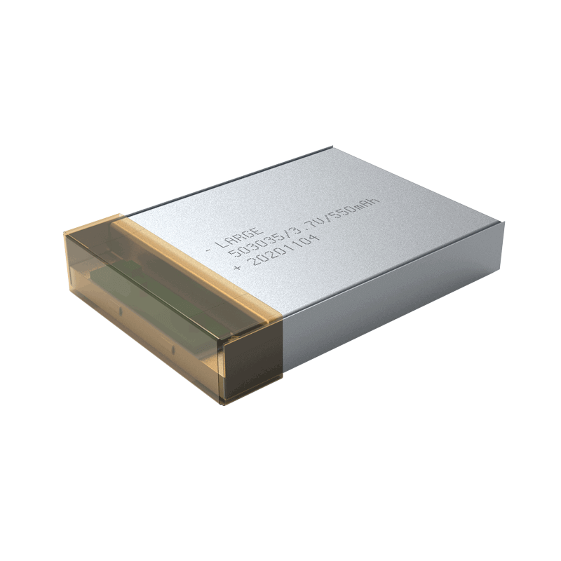 3.7V 550mAh 醫療輔助裝置模塊 聚合物鋰電池，鈷酸鋰材料